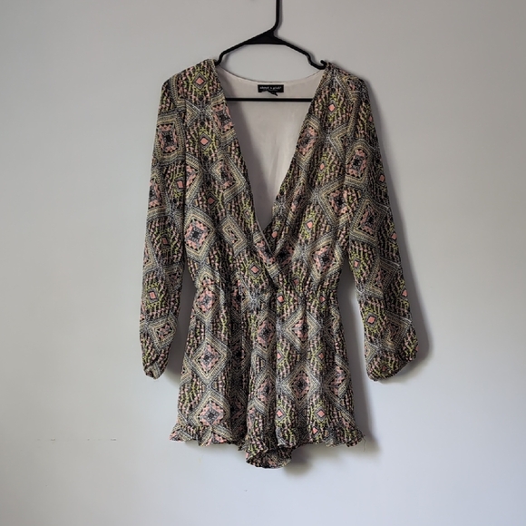 About A Girl Other - About A Girl Multicolor Patterned Romper